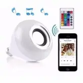 Lâmpada de Led RGB Bulb com Bluetooth/Aplicativo/Musica/Bivolt - Branco