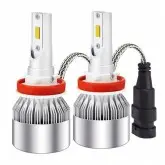 Lâmpada Ultra Led HeadLight C6 2LED-H11 36W/3800LM - Prata