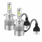 Lâmpada Ultra Led HeadLight C6 2LED-H4 36W/3800LM - Prata