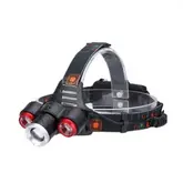 Lanterna De Cabeça M26803 Led Recarregável Com 3 Leds/