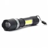 Lanterna Led Tática Electric Torch EP29581, 4800mAh Recarregável 3.7V - Preto