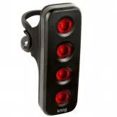Luz Traseira Knog Blinder Mob V para Bicicleta/Bike - 4 Leds / 44 Lumens - Preto