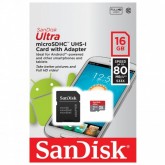 MEMORIA MICRO-SD 16GB SANDISK ULTRA CLASS 10