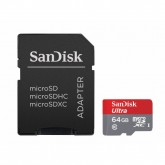 MEMORIA MICRO-SD 64GB SANDISK ULTRA CLASE10 80 mbs