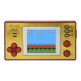 Mini Game Retro Portátil Bak BK-8059 Tela 2.5? 153 Jogos ? Amarelo e Vermelho