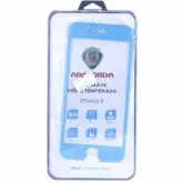 Película para iPhone 6/6s Vidro com Borda de Metal Frame Azul