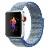 Pulseira 4Life de Nylon Loop para Apple Watch 38mm, Velcro - Azul