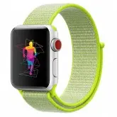 Pulseira 4Life de Nylon Loop para Apple Watch 38mm, Velcro - Verde