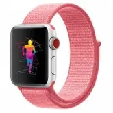 Pulseira 4Life de Nylon Loop para Apple Watch 42/44mm com Velcro - Salmão