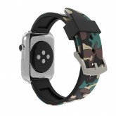 Pulseira 4Life de Silicone para Apple Watch 42mm - Marrom Camuflado
