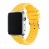 PULSEIRA 4LIFE DE SILICONE PINEAPPLE PATTERN PARA APPLE WATCH - 38MM - AMARELO