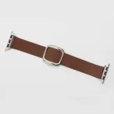 PULSEIRA 4LIFE PARA APPLE WATCH DE COURO COM FIVELA MAG. - 38MM - MARROM