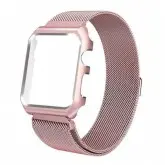 Pulseira com Case 4Life de Aço Inoxidável Estilo Milanês para Apple Watch 38mm - Rosa Ouro