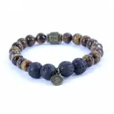 PULSEIRA MARROM Y PRETO QUEEN Elizabeth II