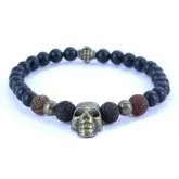 PULSEIRA Van croft PEQUENa PRETA VERMELHO Queimado CRANIO
