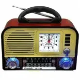 Radio Portatil AM/ FM/ SW Ecopower EP-F129B 5 Watts com Bluetooth/ USB - Vermelho/ Dourado