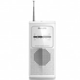 Rádio Portátil AM/FM Philips AE-1500S 0.2 watts RSM e Saída 3.5mm - Branco