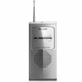 Rádio Portátil AM/FM Philips AE-1500S 0.2 watts RSM e Saída 3.5mm - Prata