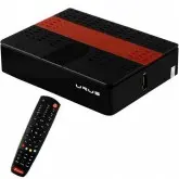 Receptor FTA Audisat URUS K10 Full HD com ACM/2 LNB/Wi-Fi/HDMI Bivolt - Preto e Vermelho