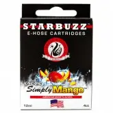 Refil para Arguile Eletrônico STARBUZZ SIMPLY MANGO - 4 Cartucho