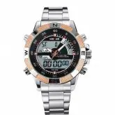 Relógio Analogico Digital Weide WH1104 - Dourado