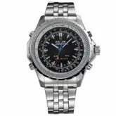 Relógio Analogico LEd WEIDE WH904 - Preto