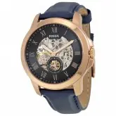 Relógio Fossil Masculino Azul Dourado ME3054