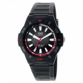 Relógio Q&Q Preto com Vermelho GW36J-007Y