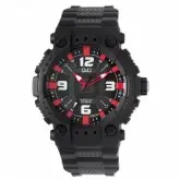 Relógio Q&Q Preto com Vermelho GW82J-002Y
