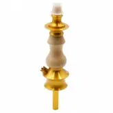 Stem Triton Zip para Narguile Pequeno - Dourado / Madeira