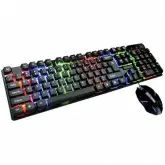 Teclado Gamer X-Tech XT-TC69 USB Inglês com Retroiluminação + Mouse - Preto
