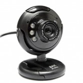 Webcam BAK BK-5800M com Microfone, 2MP - Preto