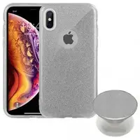Capa 4Life Glitter Para Iphone X Com Popsocket Material em Victoria Store