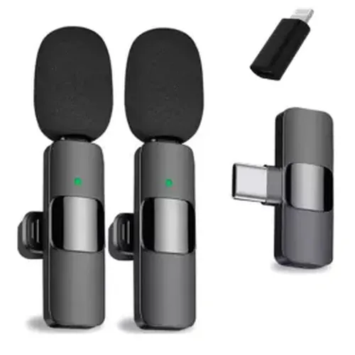 Microfono Inalambrico K9 Para Smartphone / 2 Microfonos