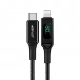 Cabo Acefast C6-01 Lightning A USB-C Macho 1.2M - Preto