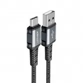 Cabo Acefast USB-C Macho a USB Macho C1-04 1.2M - Preto