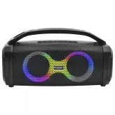 Caixa de Som Ecopower EP-S118 LED / Bluetooth / USB / FM / TF / 3.5MM - Preto