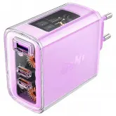 Carregador Tomada Acefast A45 Usb / 2 Type-C / 65W - Alfalfa Roxo