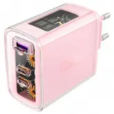 Carregador Tomada Acefast A45 Usb / 2 Type-C / 65W - Rosa