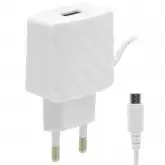 Carregador Tomada Ecopower EP-7070 USB + Cabo Micro USB - Branco