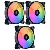 Cooler Para Gabinete Aigo Ar12 12X12 / Argb - Preto (Kit Com 3)