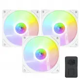 Cooler Para Gabinete Cooler Master Sickleflow 120 Argb White Edition - Mfx-B2Dw-183Pa-R1 Kit Com 3