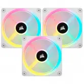 Cooler Para Gabinete Corsair Qx120 Icue Link Starter 120Mm Rgb Co-9051006-Ww Branco - Kit Com 3