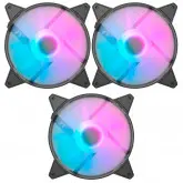 Cooler Para Gabinete Darkflash C6Ms 14X14 Led Rgb Preto - Kit Com 3