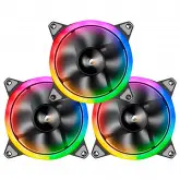 Cooler Para Gabinete Darkflash Dr12 Pro 12X12 Led Rgb - Kit Com 3