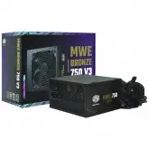Fonte De Alimentacao Cooler Master Mwe Bronze 750 V3 750W / Nao Modular / 80 Plus Bronze