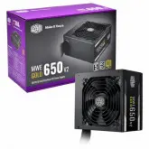 Fonte De Alimentacao Cooler Master Mwe V2 650W Atx / Nao Modular / 80 Plus Gold - Mpe-6501-Acaag-U2