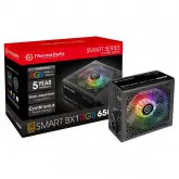 Fonte De Alimentacao Thermaltake Smart Series Bx1 650W Atx / Nao Modular / 80 Plus Bronze / Rgb