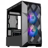 Gabinete Gamer Cooler Master Masterbox Td300 Mesh Mini Tower / 2 Cooler / Rgb - Preto (Td300-Kgnn-S00)