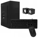 Gabinete Kit Mtek Dk05 Fonte 500W / Speaker / Mouse / Teclado Portugues - Preto